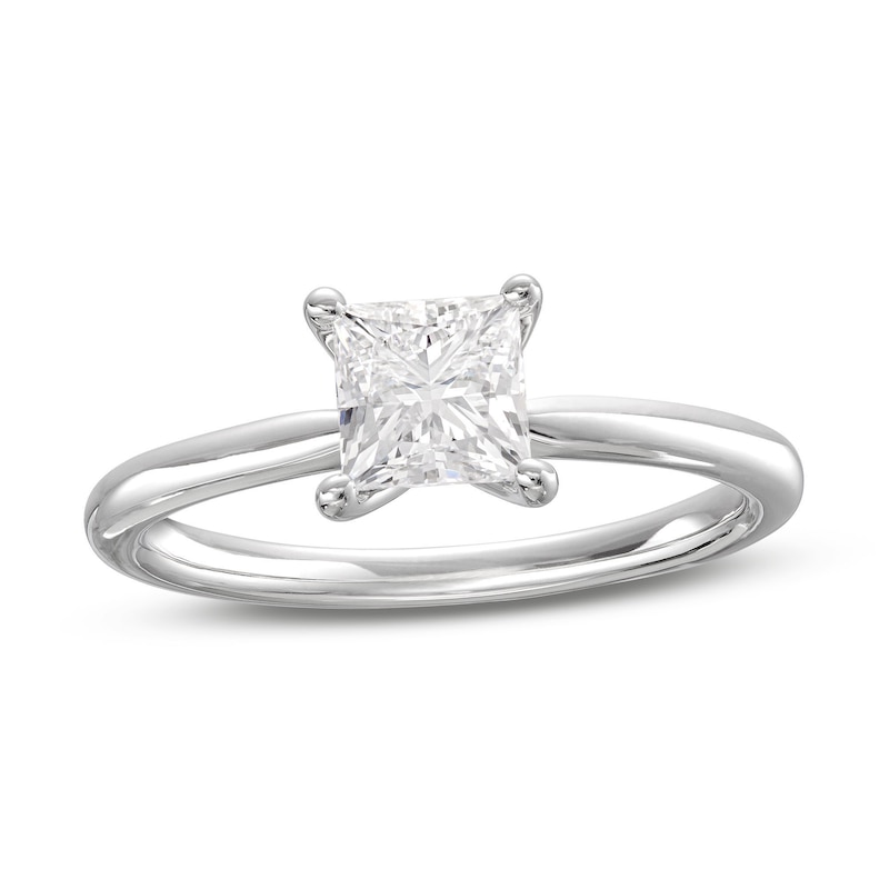 Lab-Created Diamonds by KAY Princess-Cut Solitaire Engagement Ring 1 ct tw 14K White Gold