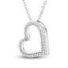 Thumbnail Image 2 of Neil Lane Diamond Heart Necklace 1/10 ct tw Round-cut Sterling Silver 18&quot;