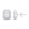 Thumbnail Image 0 of Neil Lane Diamond Earrings 3/8 ct tw Baguette & Round-Cut 14K White Gold