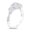 Thumbnail Image 2 of THE LEO First Light Diamond Three-Stone Engagement Ring 1 ct tw 14K White Gold