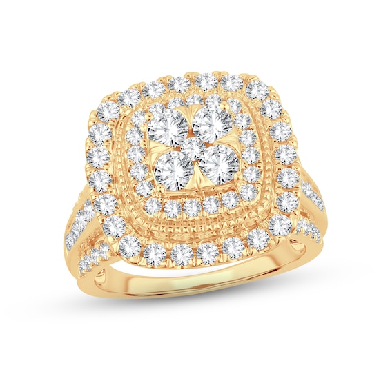 Now + Forever Diamond Engagement Ring 2 ct tw Round-Cut 14K Yellow Gold