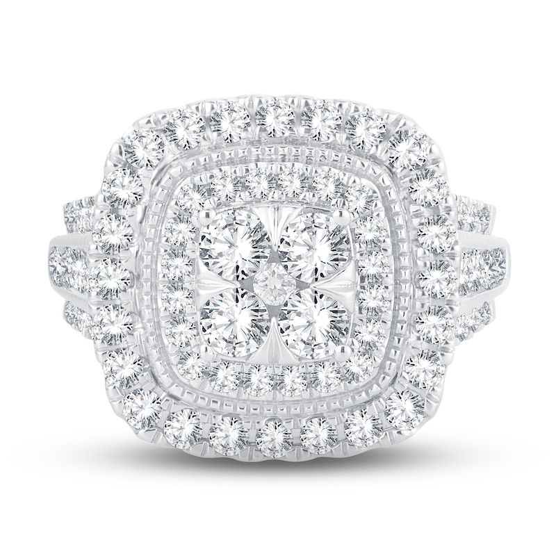 Main Image 2 of Now + Forever Multi-Diamond Engagement Ring 2 ct tw Round-cut 14K White Gold