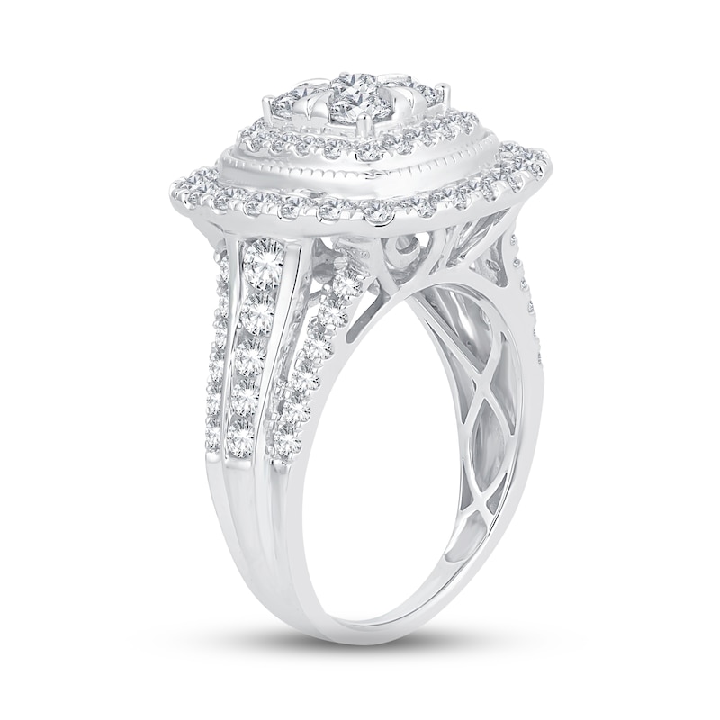 Main Image 3 of Now + Forever Multi-Diamond Engagement Ring 2 ct tw Round-cut 14K White Gold
