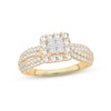 Thumbnail Image 1 of Now + Forever Diamond Engagement Ring 1 ct tw Princess & Round-Cut 14K Yellow Gold