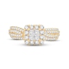 Thumbnail Image 3 of Now + Forever Diamond Engagement Ring 1 ct tw Princess & Round-Cut 14K Yellow Gold