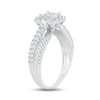 Thumbnail Image 2 of Multi-Diamond Engagement Ring 1 ct tw Princess & Round 14K White Gold