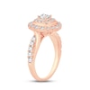 Thumbnail Image 2 of Now + Forever Diamond Engagement Ring 1-1/3 ct tw Princess & Round-cut 14K Rose Gold