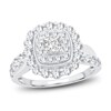 Thumbnail Image 0 of Diamond Engagement Ring 1-1/3 ct tw Princess & Round 14K White Gold