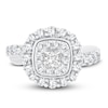 Thumbnail Image 2 of Diamond Engagement Ring 1-1/3 ct tw Princess & Round 14K White Gold
