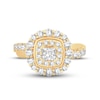 Thumbnail Image 3 of Now + Forever Diamond Engagement Ring 1-1/3 ct tw Princess & Round-cut 14K Yellow Gold