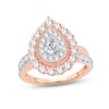 Thumbnail Image 1 of Now + Forever Diamond Engagement Ring 1-1/2 ct tw Pear & Round-cut 14K Rose Gold