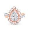 Thumbnail Image 3 of Now + Forever Diamond Engagement Ring 1-1/2 ct tw Pear & Round-cut 14K Rose Gold