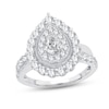 Thumbnail Image 1 of Now + Forever Diamond Engagement Ring 1-1/2 ct tw Pear & Round-cut 14K White Gold