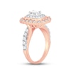 Thumbnail Image 2 of Now + Forever Diamond Engagement Ring 1-1/2 ct tw Emerald & Round-cut 14K Rose Gold
