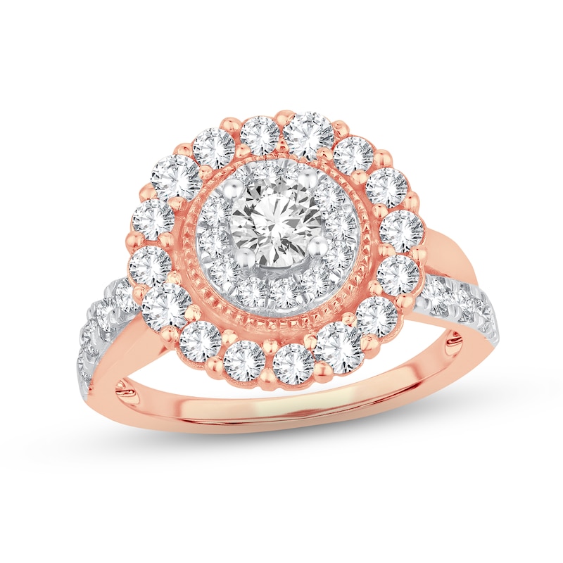 Main Image 1 of Now + Forever Diamond Engagement Ring 1-1/2 ct tw Round-cut 14K Rose Gold