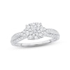 Thumbnail Image 1 of Diamond Engagement Ring 1/2 ct tw Round-cut 10K White Gold