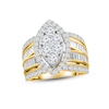 Thumbnail Image 1 of Now + Forever Multi-Diamond Engagement Ring 3 ct tw Round & Baguette-cut 14K Yellow Gold