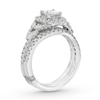 Thumbnail Image 3 of Monique Lhuillier Bliss Diamond Engagement Ring 1-1/6 ct tw Princess, Marquise & Round-cut 18K White Gold