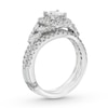 Thumbnail Image 4 of Monique Lhuillier Bliss Diamond Engagement Ring 1-1/6 ct tw Princess, Marquise & Round-cut 18K White Gold