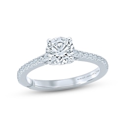 Monique Lhuillier Bliss Diamond Engagement Ring 1-1/3 ct tw Round-cut 18K White Gold