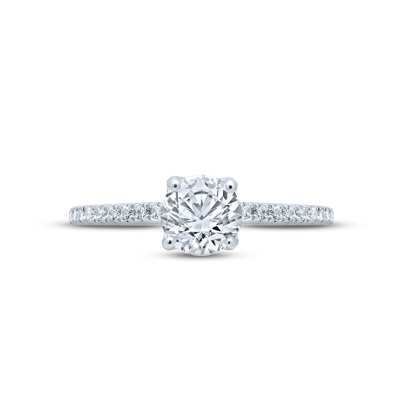 Main Image 2 of Monique Lhuillier Bliss Diamond Engagement Ring 1-1/3 ct tw Round-cut 18K White Gold