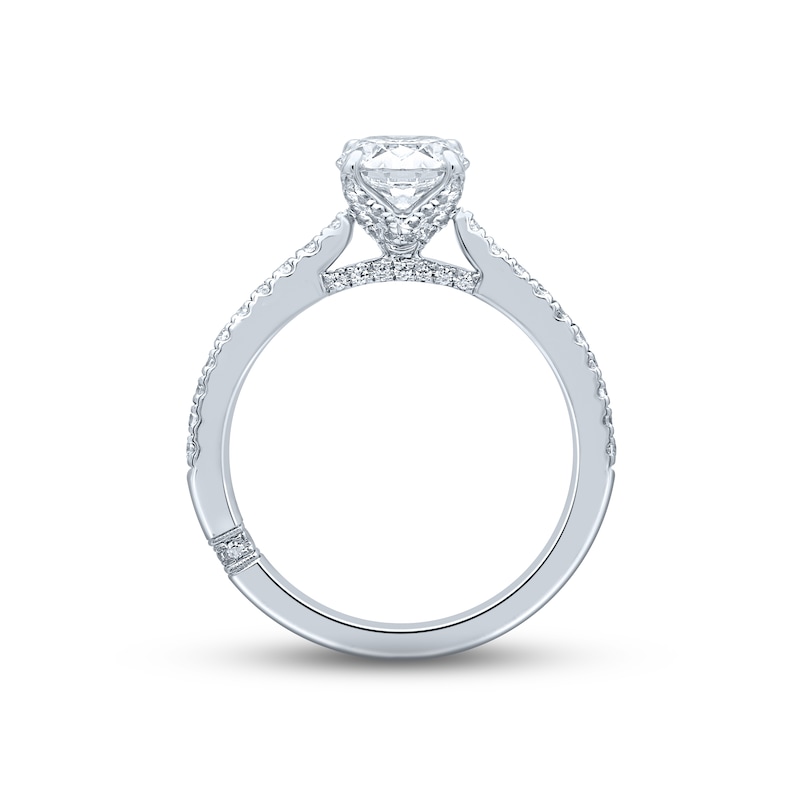 Main Image 4 of Monique Lhuillier Bliss Diamond Engagement Ring 1-1/3 ct tw Round-cut 18K White Gold