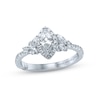 Monique Lhuillier Bliss Diamond Engagement Ring 1-1/8 ct tw Marquise & Round-cut 18K White Gold