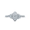 Monique Lhuillier Bliss Diamond Engagement Ring 1-1/8 ct tw Marquise & Round-cut 18K White Gold