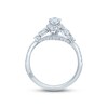 Monique Lhuillier Bliss Diamond Engagement Ring 1-1/8 ct tw Marquise & Round-cut 18K White Gold