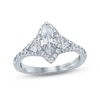 Thumbnail Image 0 of Monique Lhuillier Bliss Diamond Engagement Ring 1-1/2 ct tw Marquise, Pie & Round-Cut 18K White Gold