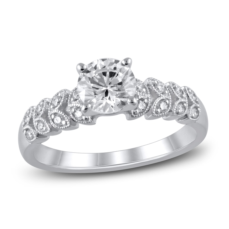 Diamond GIA Engagement Ring 1 ct tw Round-cut Platinum