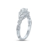 Thumbnail Image 2 of Monique Lhuillier Bliss Diamond Engagement Ring 1-1/8 ct tw Round & Marquise-cut 18K White Gold