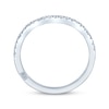 Thumbnail Image 2 of Monique Lhuillier Bliss Diamond Wedding Band 1/5 ct tw Round-cut 18K White Gold