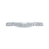 Thumbnail Image 3 of Monique Lhuillier Bliss Diamond Wedding Band 1/5 ct tw Round-cut 18K White Gold