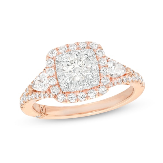 Monique Lhuillier Bliss Diamond Engagement Ring 1-1/6 ct tw Round ...