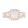 Thumbnail Image 5 of Monique Lhuillier Bliss Diamond Engagement Ring 1-1/6 ct tw Round & Pear-Shaped 18K Two-Tone Gold