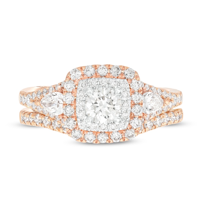 Monique Lhuillier Bliss Diamond Engagement Ring 1-1/6 ct tw Round ...