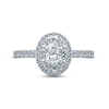 Thumbnail Image 1 of Monique Lhuillier Bliss Diamond Engagement Ring 1-1/4 ct tw Oval, Marquise & Round-cut 18K White Gold
