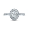 Thumbnail Image 2 of Monique Lhuillier Bliss Diamond Engagement Ring 1-1/4 ct tw Oval, Marquise & Round-cut 18K White Gold