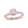 Thumbnail Image 1 of Monique Lhuillier Bliss Diamond Engagement Ring 7/8 ct tw Princess & Round-cut 18K Rose Gold