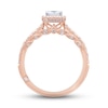 Thumbnail Image 3 of Monique Lhuillier Bliss Diamond Engagement Ring 7/8 ct tw Princess & Round-cut 18K Rose Gold