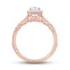 Thumbnail Image 4 of Monique Lhuillier Bliss Diamond Engagement Ring 7/8 ct tw Princess & Round-cut 18K Rose Gold