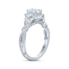 Thumbnail Image 1 of Monique Lhuillier Bliss Diamond Engagement Ring 1-3/8 ct tw Emerald & Round-cut 18K White Gold