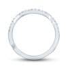 Thumbnail Image 3 of Monique Lhuillier Bliss Diamond Wedding Band 1/5 ct tw Round-cut 18K White Gold