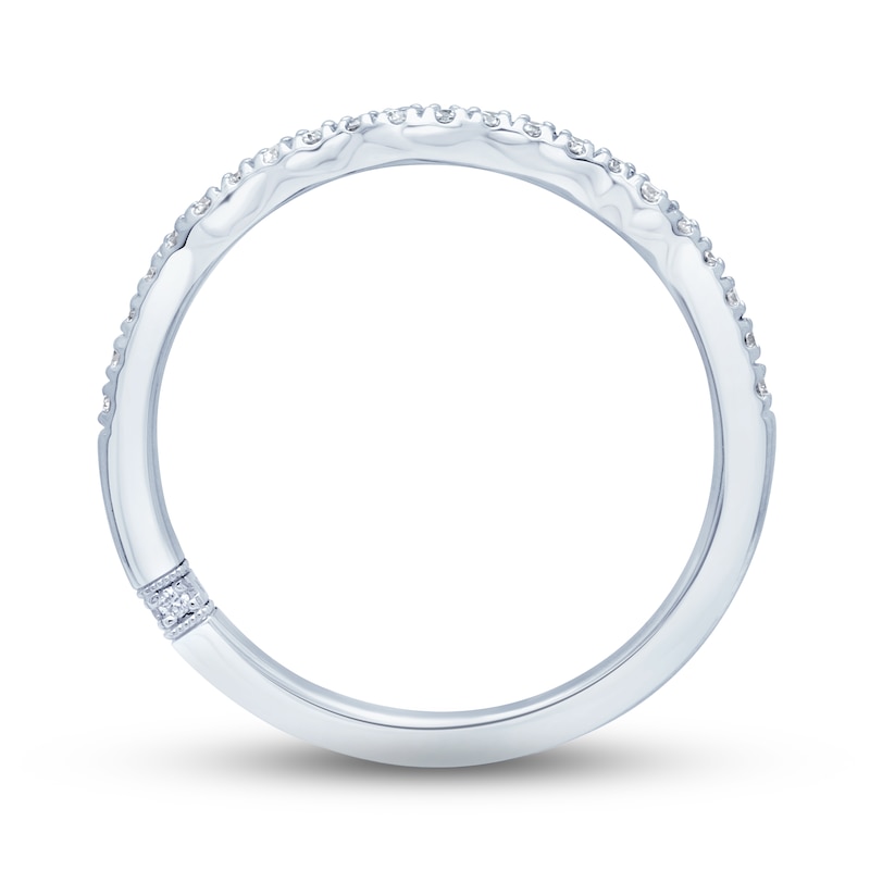 Main Image 4 of Monique Lhuillier Bliss Diamond Wedding Band 1/5 ct tw Round-cut 18K White Gold