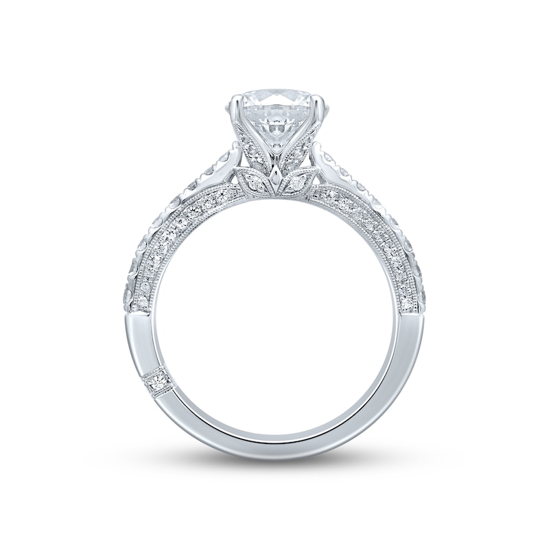 2.5 Ctw Solitaire Round Cut Engagement Ring in 18K Gold – Luxe VVS Jewelers