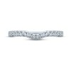 Thumbnail Image 1 of Monique Lhuillier Bliss Diamond Wedding Band 3/8 ct tw Round-cut 18K White Gold