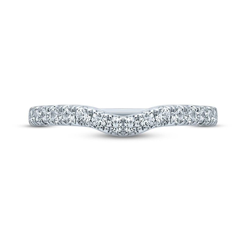 Monique Lhuillier Bliss Diamond Wedding Band 3/8 ct tw Round-cut 18K White Gold