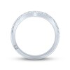 Thumbnail Image 3 of Monique Lhuillier Bliss Diamond Wedding Band 3/8 ct tw Round-cut 18K White Gold