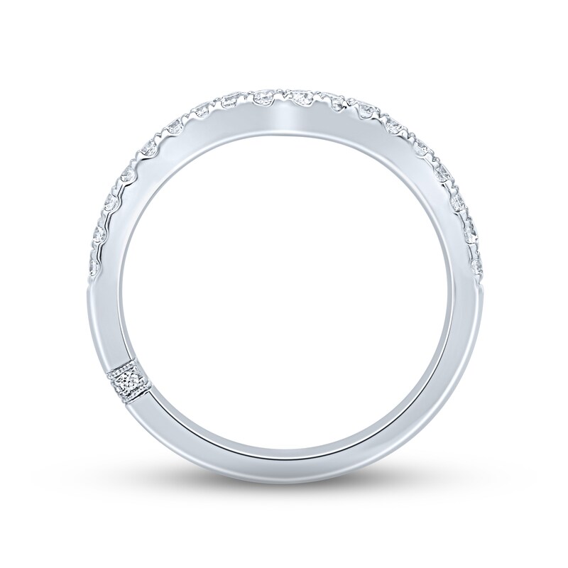 Monique Lhuillier Bliss Diamond Wedding Band 3/8 ct tw Round-cut 18K White Gold